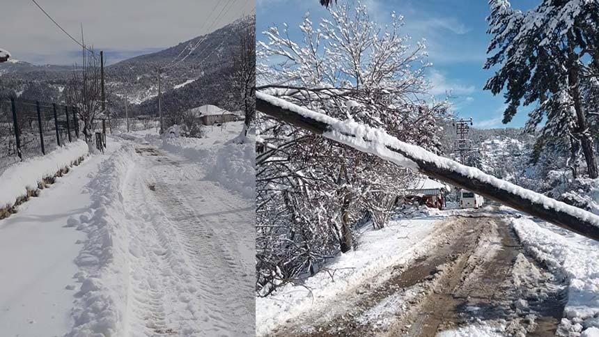 Denizli’nin Serinhisar İlçesine bağlı Kocapınar Köyü elektriksiz kaldı. Köylüler Çarşamba günü yağışla birlikte elektriklerin gittiğini hala onarılmadığını belirtti.
