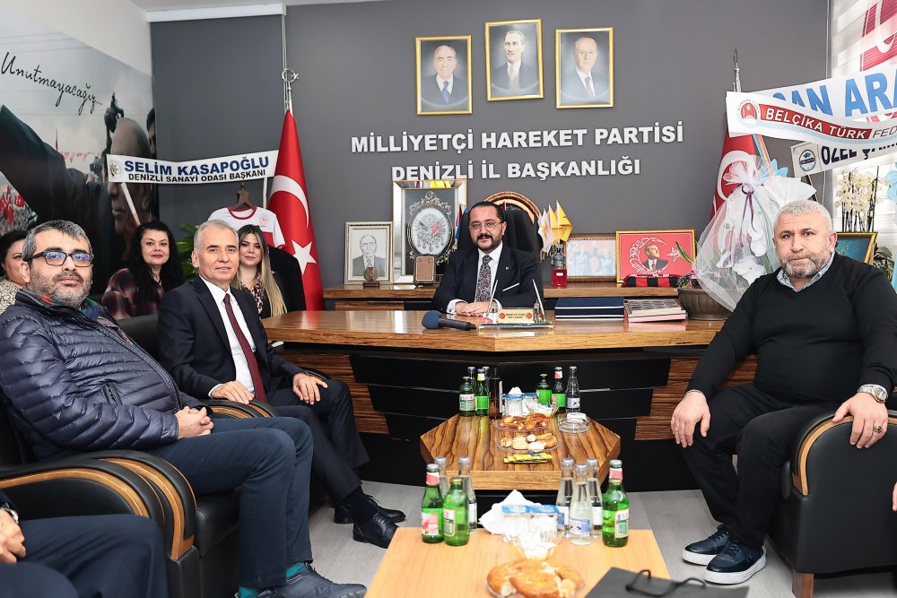 Denizli Büyükşehir Belediye Başkanı Osman Zolan bir süre önce MHP Denizli İl Başkanlığı görevine atanan Mehmet Ali Yılmaz’a iade-i ziyarette bulundu.