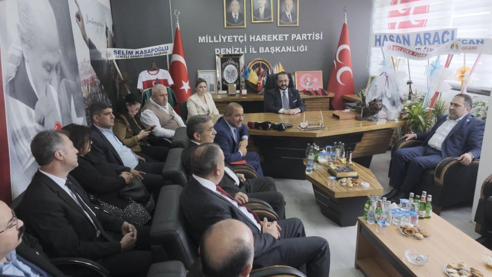 MHP MYK üyeleri Ali Uçak ve Mustafa Aksoy, MHP Denizli İl Başkanı Mehmet Ali Yılmaz'ı ve partilileri ziyaret etti. Ziyarette konuşan Yılmaz, 